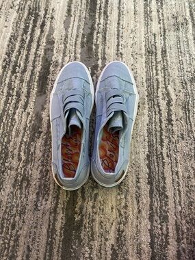 Blowfish Light Blue Canvas Slip-On Sneakers